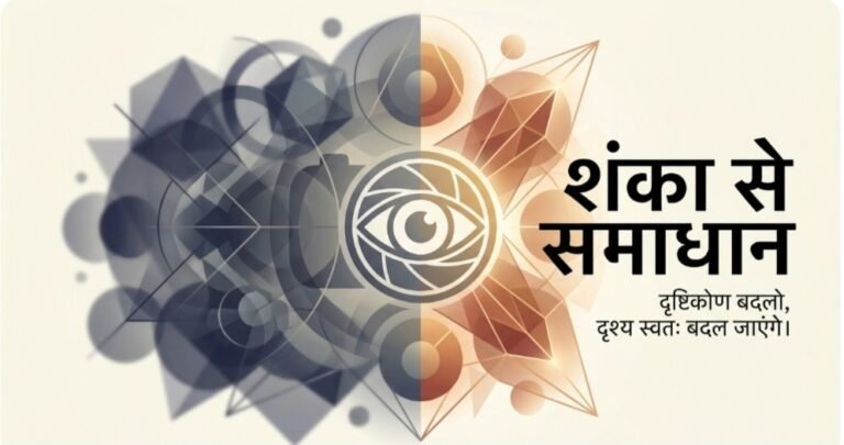 शंका से समाधान : दृष्टिकोण बदलो, दृश्य स्वतः बदल जाएंगे