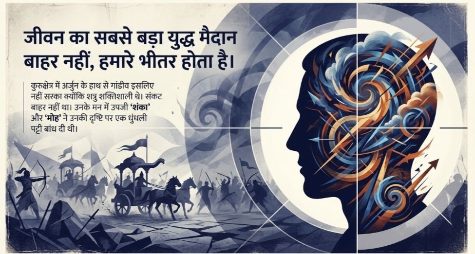 युद्ध मैदान बाहर नहीं, हमारे भीतर होता है